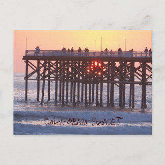 Carte Postale Coucher de soleil en Californie