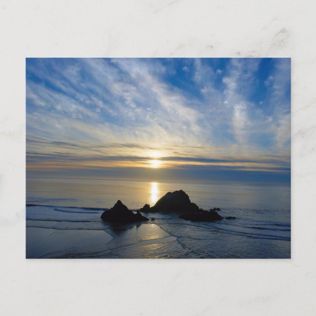 Carte Postale Coucher de soleil en Californie (Devant)