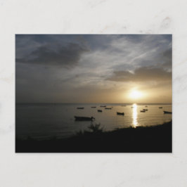 Carte Postale Coucher de soleil en Dominique