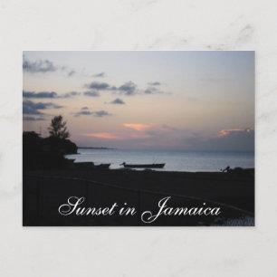Carte Postale Coucher de soleil en Jamaïque