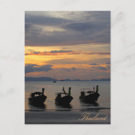 Carte Postale Coucher de soleil en Thaïlande