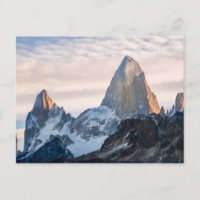 Coucher De Soleil Et Nuages Sur Le Mont Fitzroy