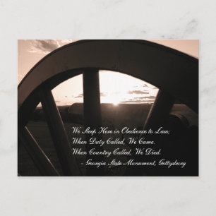 Carte postale Coucher de soleil Gettysburg