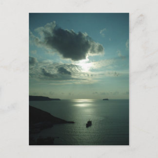 Carte Postale Coucher de soleil grec