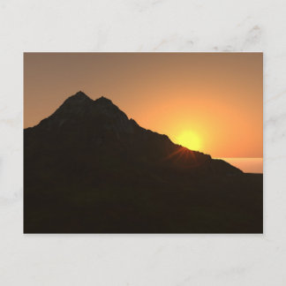 Carte postale "Coucher de soleil hawaïen"