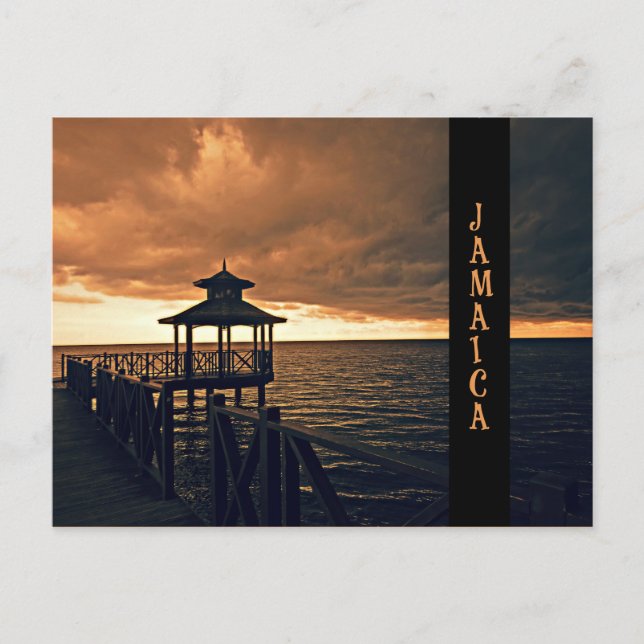 Carte Postale Coucher de soleil jamaïcain (Devant)