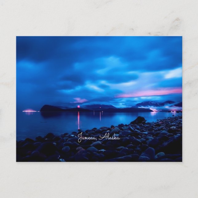 Carte Postale coucher de soleil Juneau (Devant)