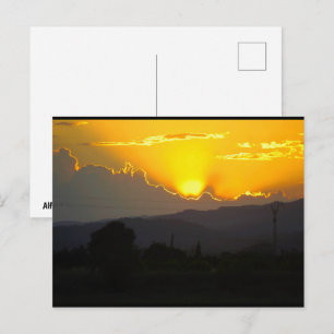 Carte Postale Coucher de soleil méditerranéen