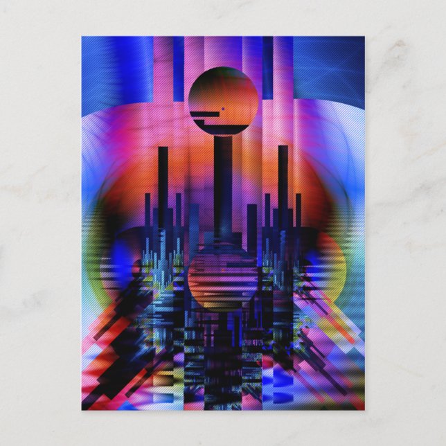 Carte Postale Coucher de soleil oriental (Devant)