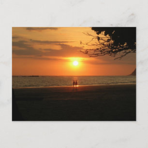 Carte Postale coucher de soleil romantique