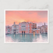 Coucher de soleil rose sur le Grand Canal Venise I