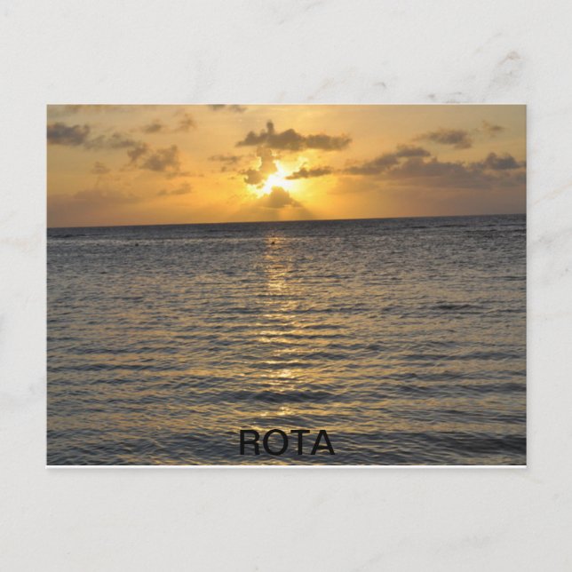 Carte Postale Coucher de soleil Rota (Devant)