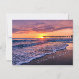 Carte Postale Coucher de Soleil San Diego Californie