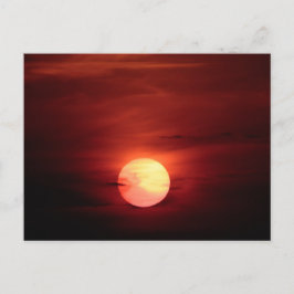 Carte Postale Coucher de soleil Scifi