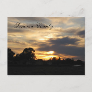 Carte Postale Coucher de soleil Sonoma