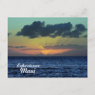 Carte Postale Coucher de soleil spectaculaire, Lahaina, Maui Haw