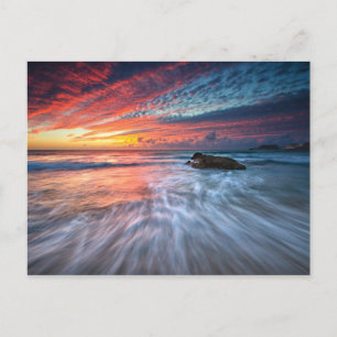 Carte Postale Coucher de soleil spectaculaire Stone Beach, El