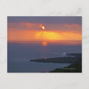 Carte Postale Coucher de soleil sur la baie de Kealakekua, South