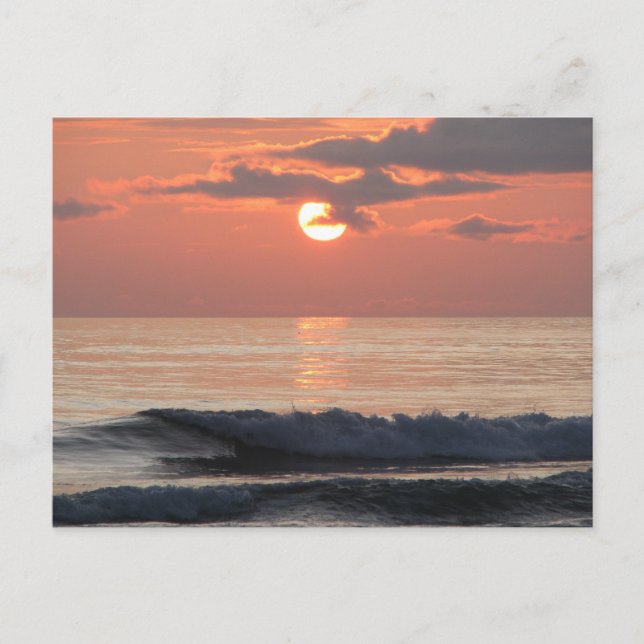 Carte Postale Coucher de soleil sur la côte de l'Oregon (Devant)