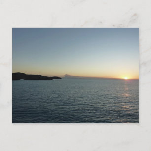 Carte Postale Coucher de soleil sur la mer de l'île Antigua II