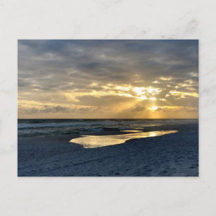 Carte Postale Coucher de soleil sur la plage Photographie de voy