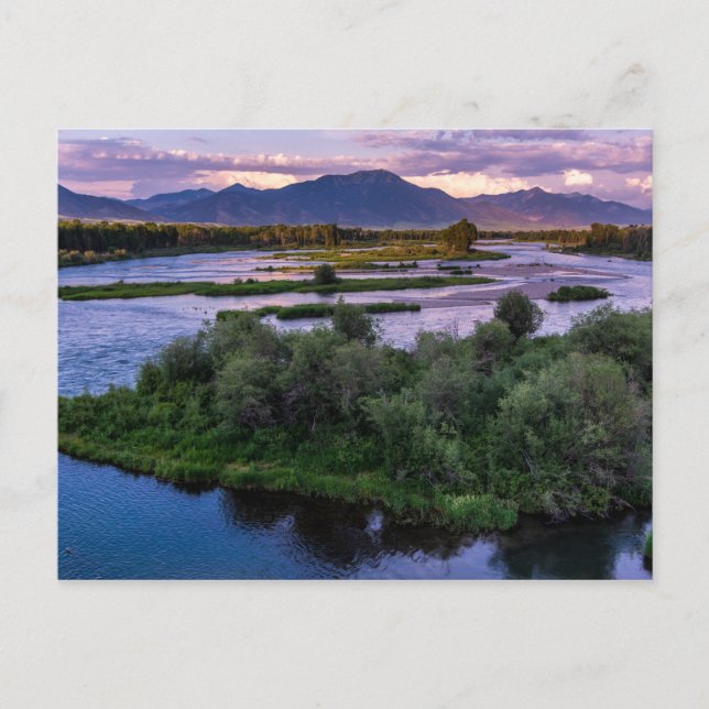 Carte Postale Coucher de soleil sur la rivière Snake - Swan Vall (Devant)