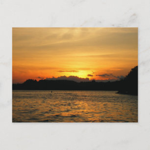 Carte Postale Coucher de soleil sur le lac