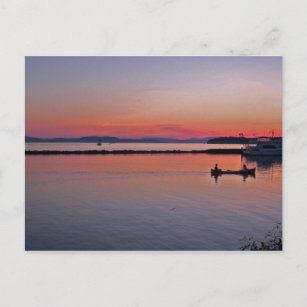 Carte Postale Coucher de soleil sur le lac Champlain