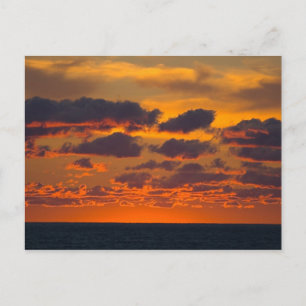 Carte Postale Coucher de soleil sur le lac Michigan, Ludington,