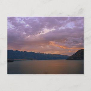 Carte Postale Coucher de soleil sur le lac Wakatipu, Queenstown,