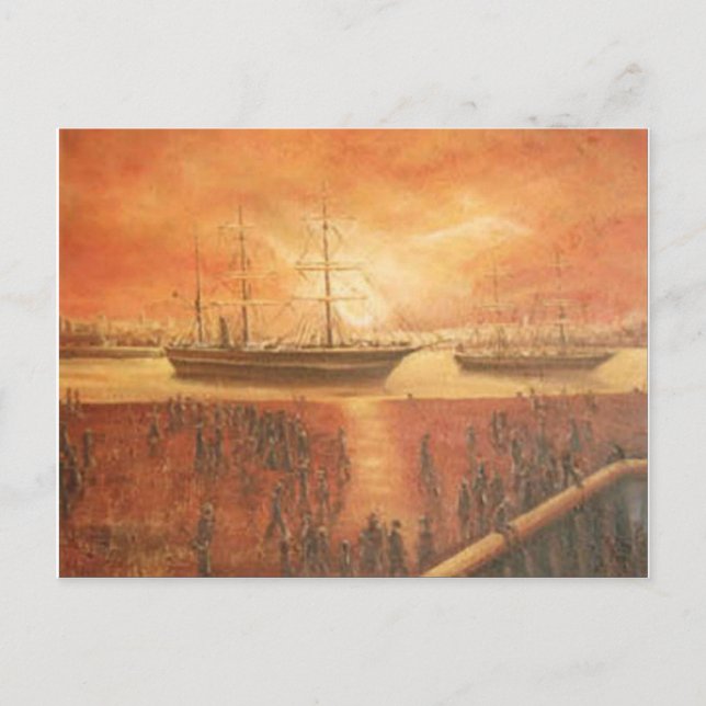 Carte Postale Coucher de soleil sur le passé (Devant)