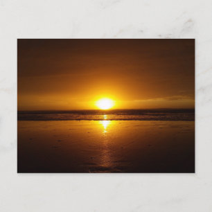 Carte Postale Coucher de soleil sur l'océan Pacifique...