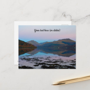 Carte Postale Coucher de soleil sur Loch Fyne, Scotland Postcard