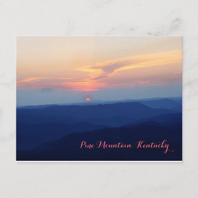 Carte Postale Coucher de soleil sur Pine Mountain par JerseyFawn (Devant)