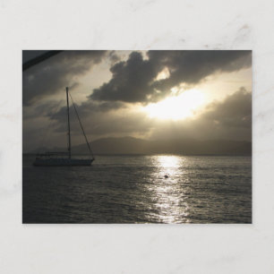 Carte Postale Coucher de soleil sur Tortola