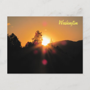 Carte Postale Coucher de soleil sur Washington
