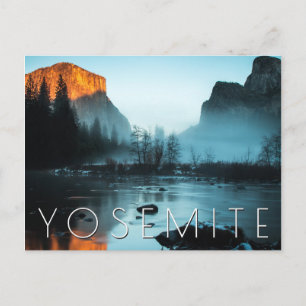 Carte Postale Coucher de soleil sur Yosemite