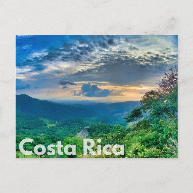 Carte postale Coucher du Costa Rica (Devant)