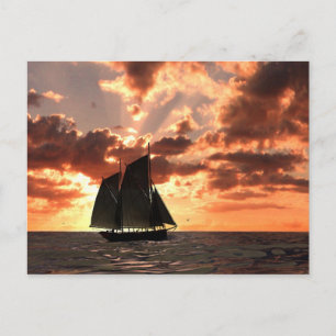 Carte Postale coucher du soleil