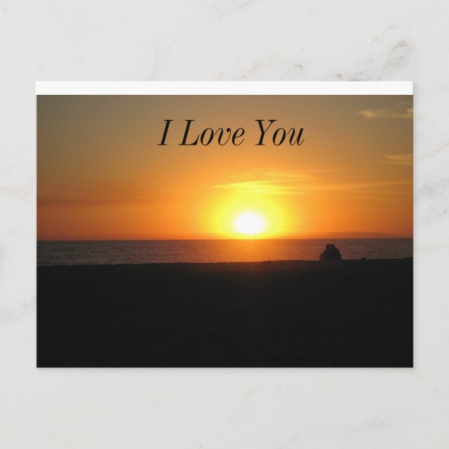 Carte Postale Coucher du soleil (Devant)