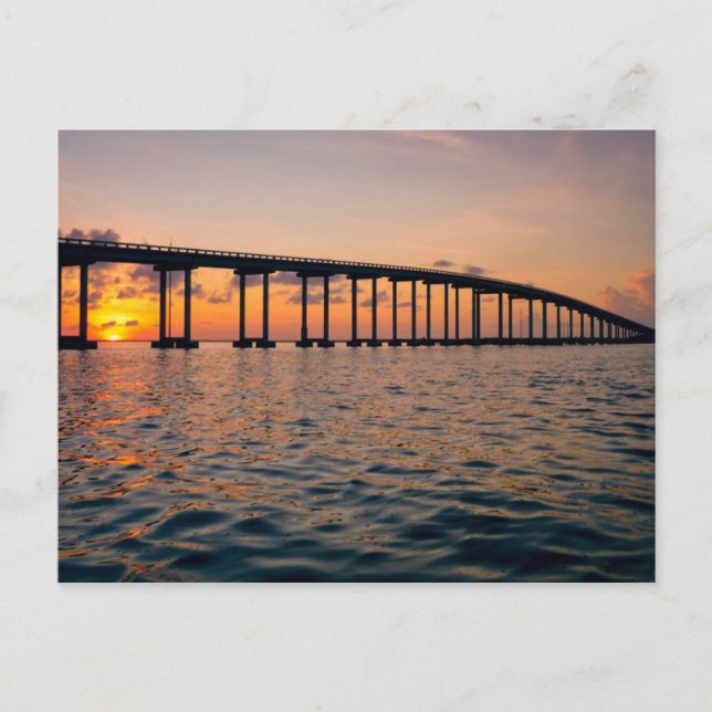 Carte Postale Coucher du soleil (Devant)