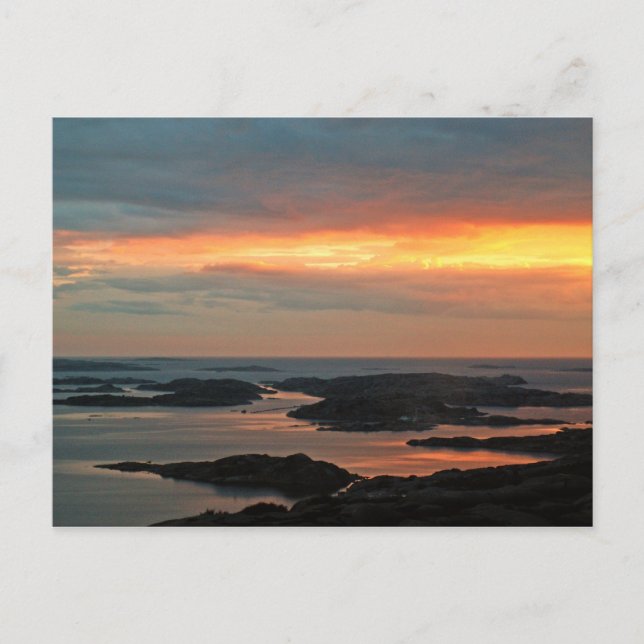 Carte Postale Coucher du soleil (Devant)