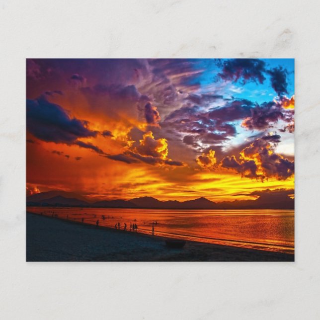 Carte Postale Coucher du soleil (Devant)