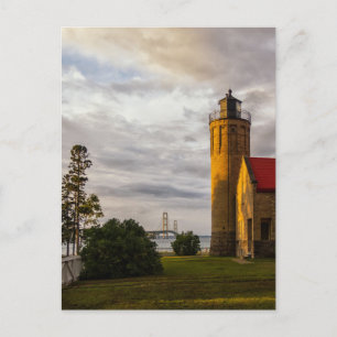 Carte Postale Coucher du soleil à Mackinaw City