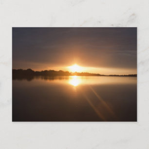 Carte Postale Coucher du soleil au-dessus de la rivière Zambesi