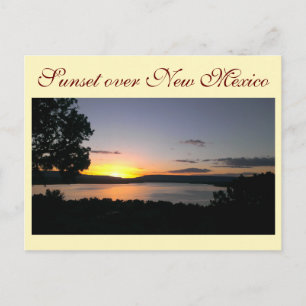 Carte Postale Coucher du soleil au-dessus du Nouveau Mexique