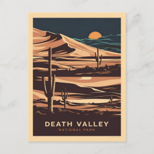 Carte Postale Coucher du soleil du parc national de la vallée de