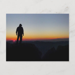 Carte Postale Coucher du soleil sur le mont Whitney - sentier Jo