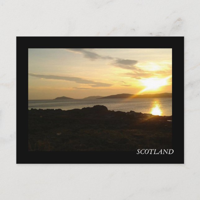 Carte Postale Coucher du soleil sur le Solway Firth (Devant)