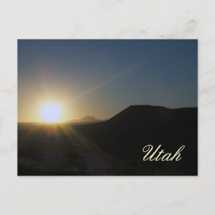Carte Postale coucher du soleil : utah
